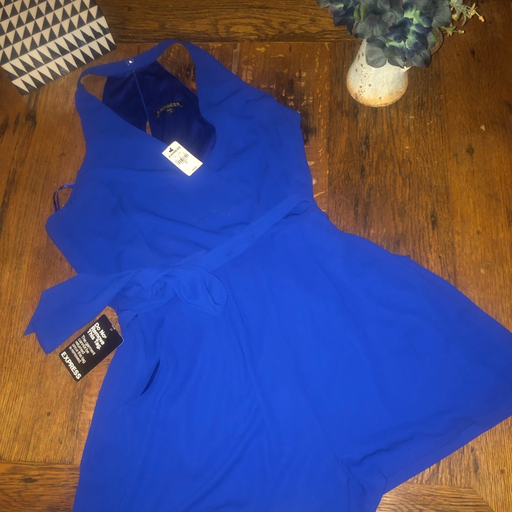 Express, Royal blue romper, size 12